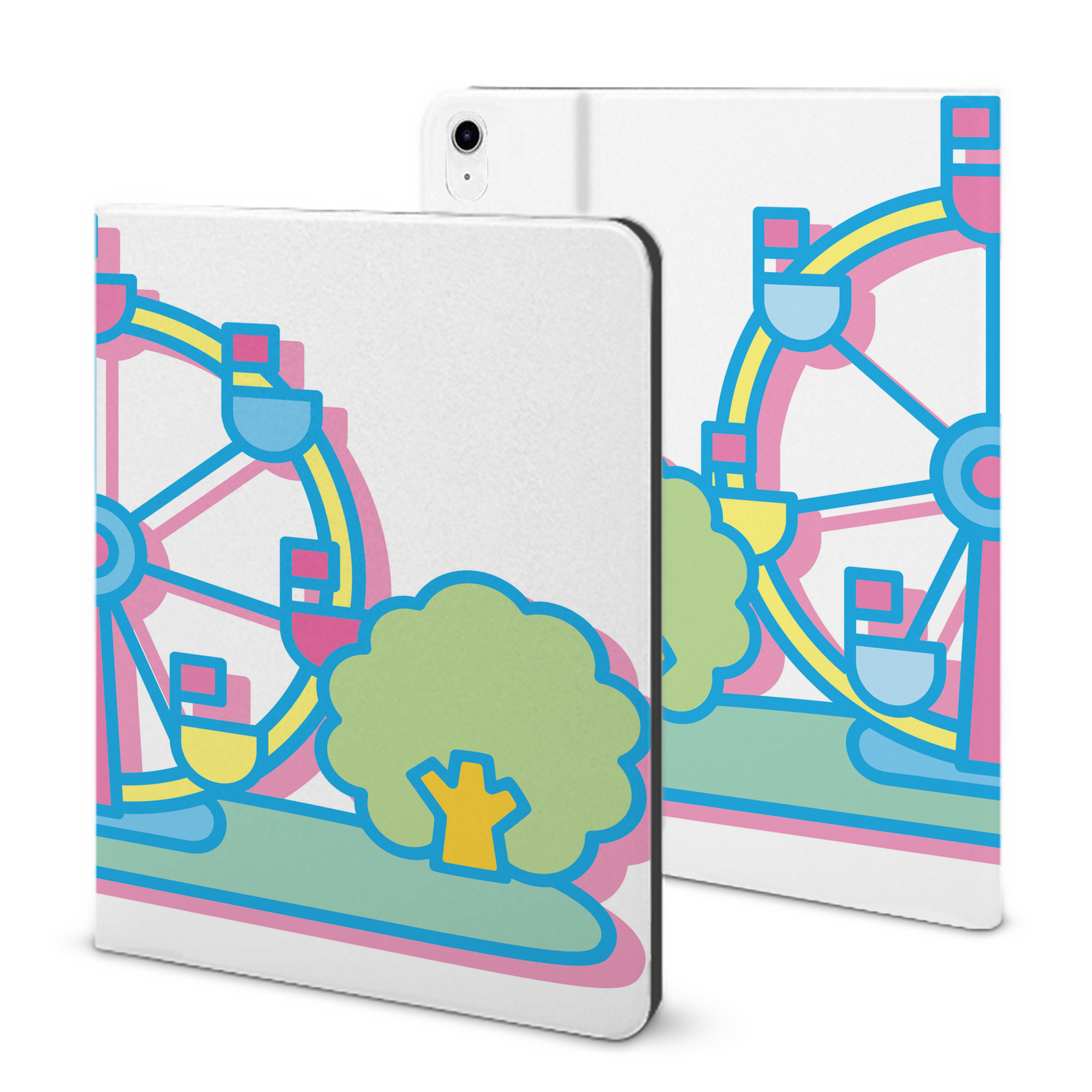（画像用） Hello Kitty ハローキティ IPad ケース ブック型 PUレザー TPU 耐衝撃 軽量 薄型 ペン収納なし 全面保護 IPad 各モデル対応